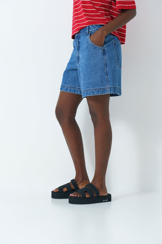 Relaxed Denim Shorts