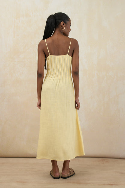 Pleated Midi Dress