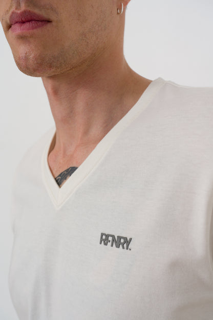 Branded V-Neck T-Shirt