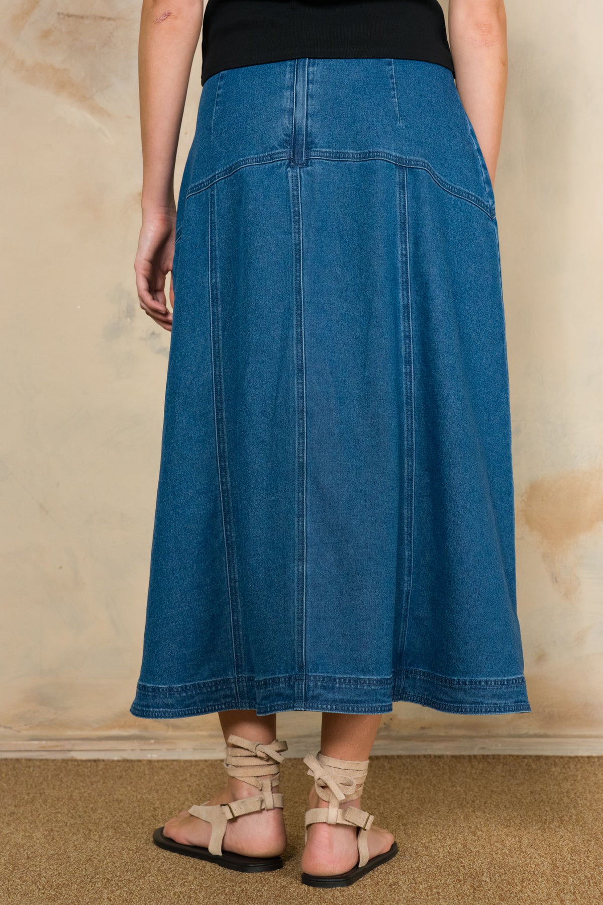 A-line Denim Skirt