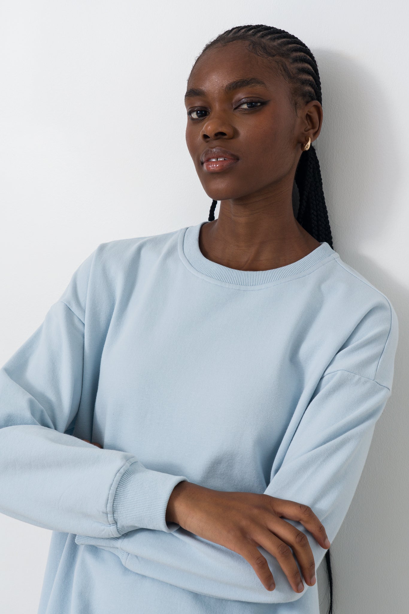 Scoop Hem Sweat Dress