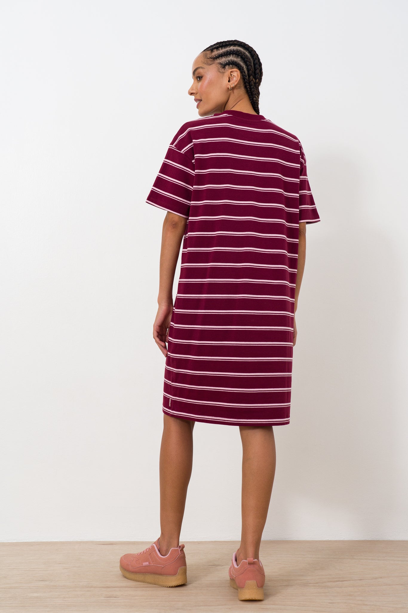 striped-t-shirt-dress