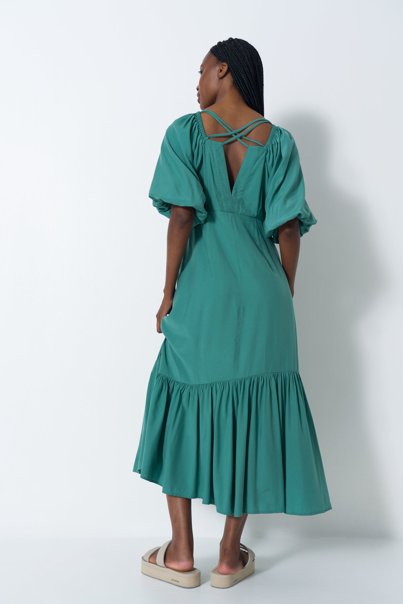 asymmetrical-frill-dress