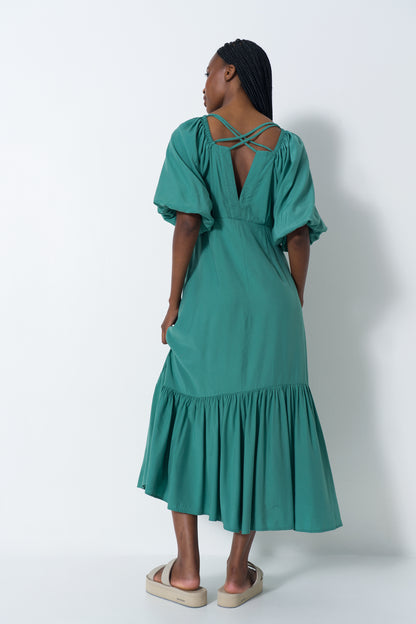 Asymmetrical Frill Dress