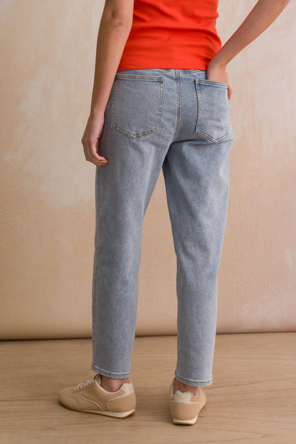 Straight Leg Denim Jeans