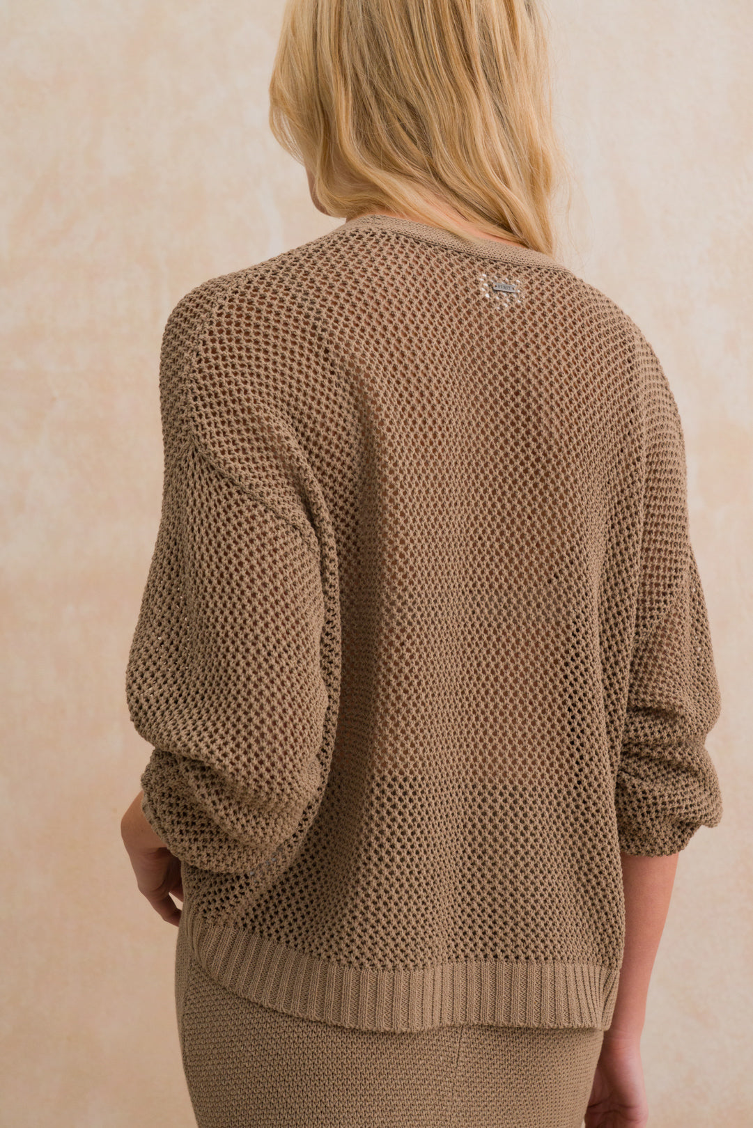 Relaxed Fit Tie Cardigan