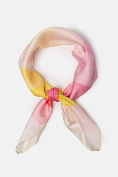 Multi-Colour Wave Print Scarf