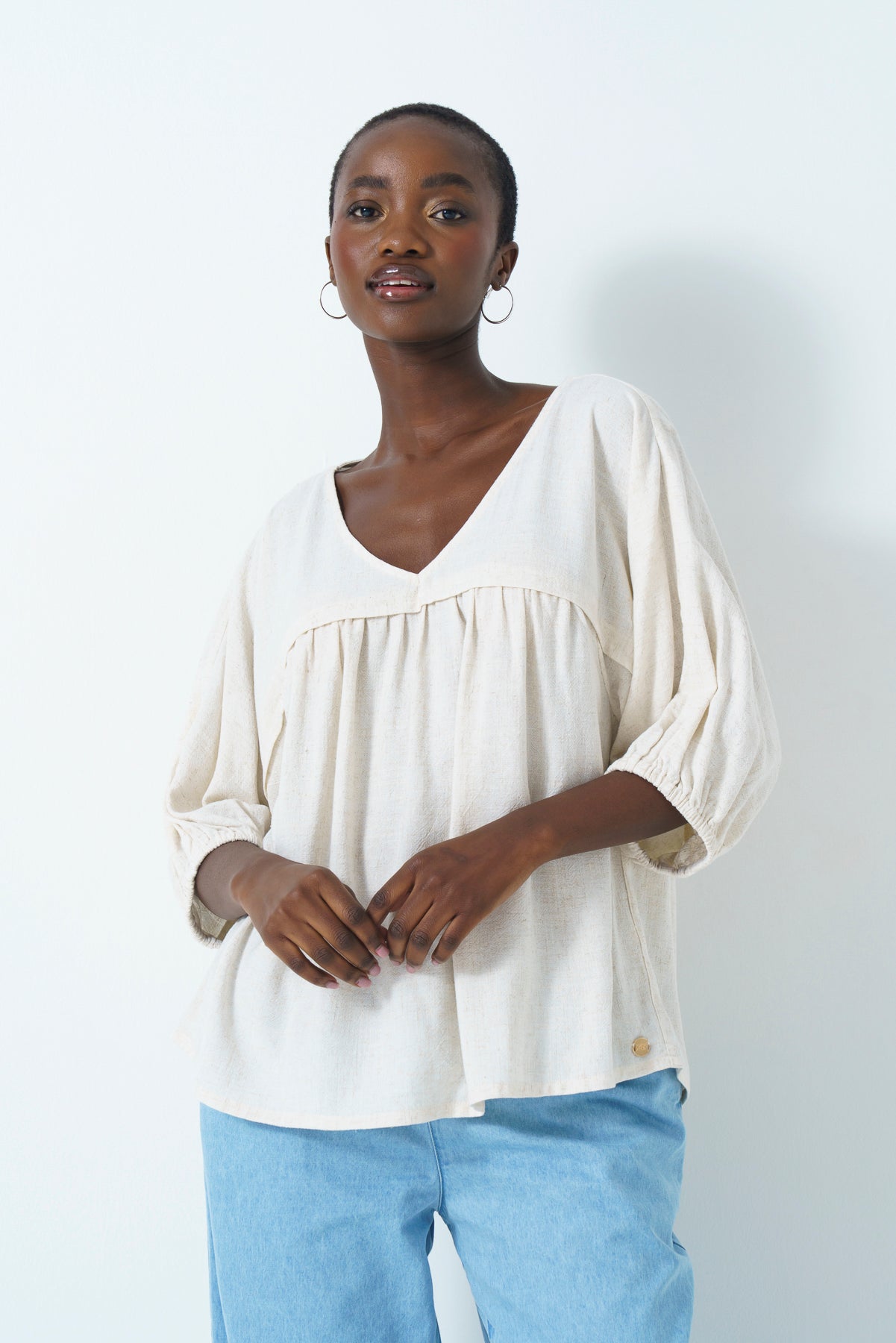 Shift Cutline Blouse