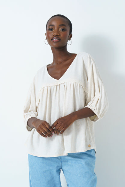 Shift Cutline Blouse