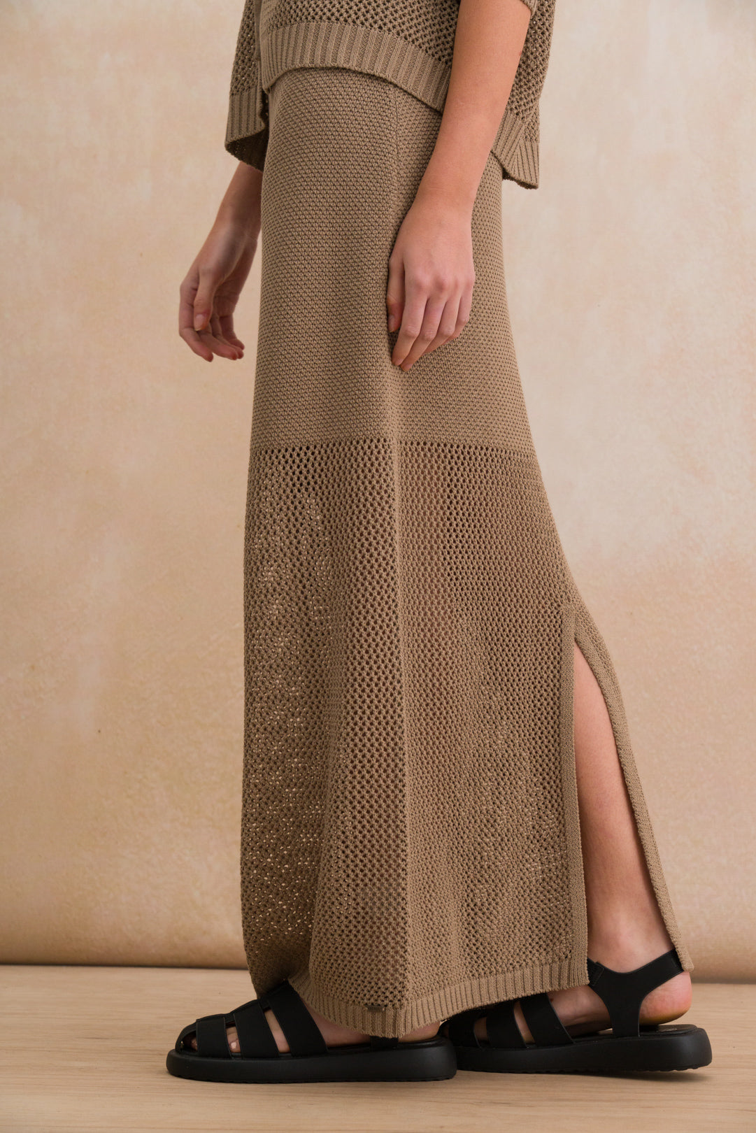 Knit Column Maxi Skirt