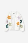 Girls Floral Cardigan