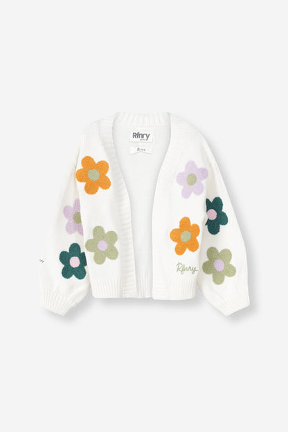Girls Floral Cardigan