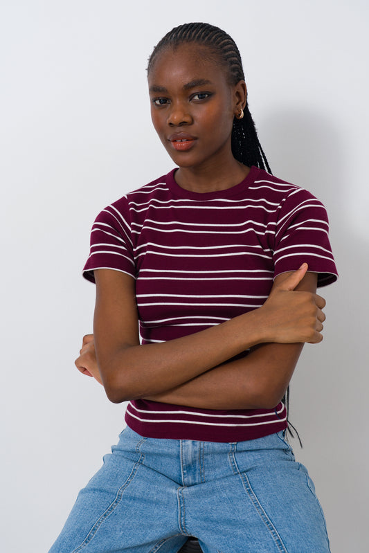 Fitted Ribbed T-Shirt