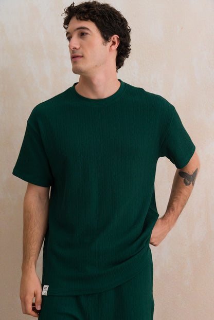 Textured Oversized T-shirt