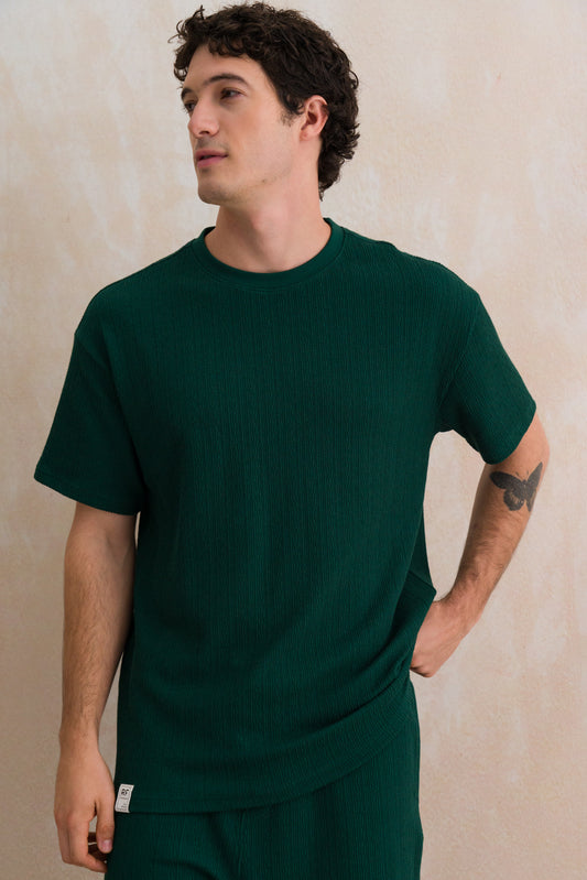 Textured Oversized T-shirt