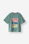 Relaxed Fit Beach Scene Tee