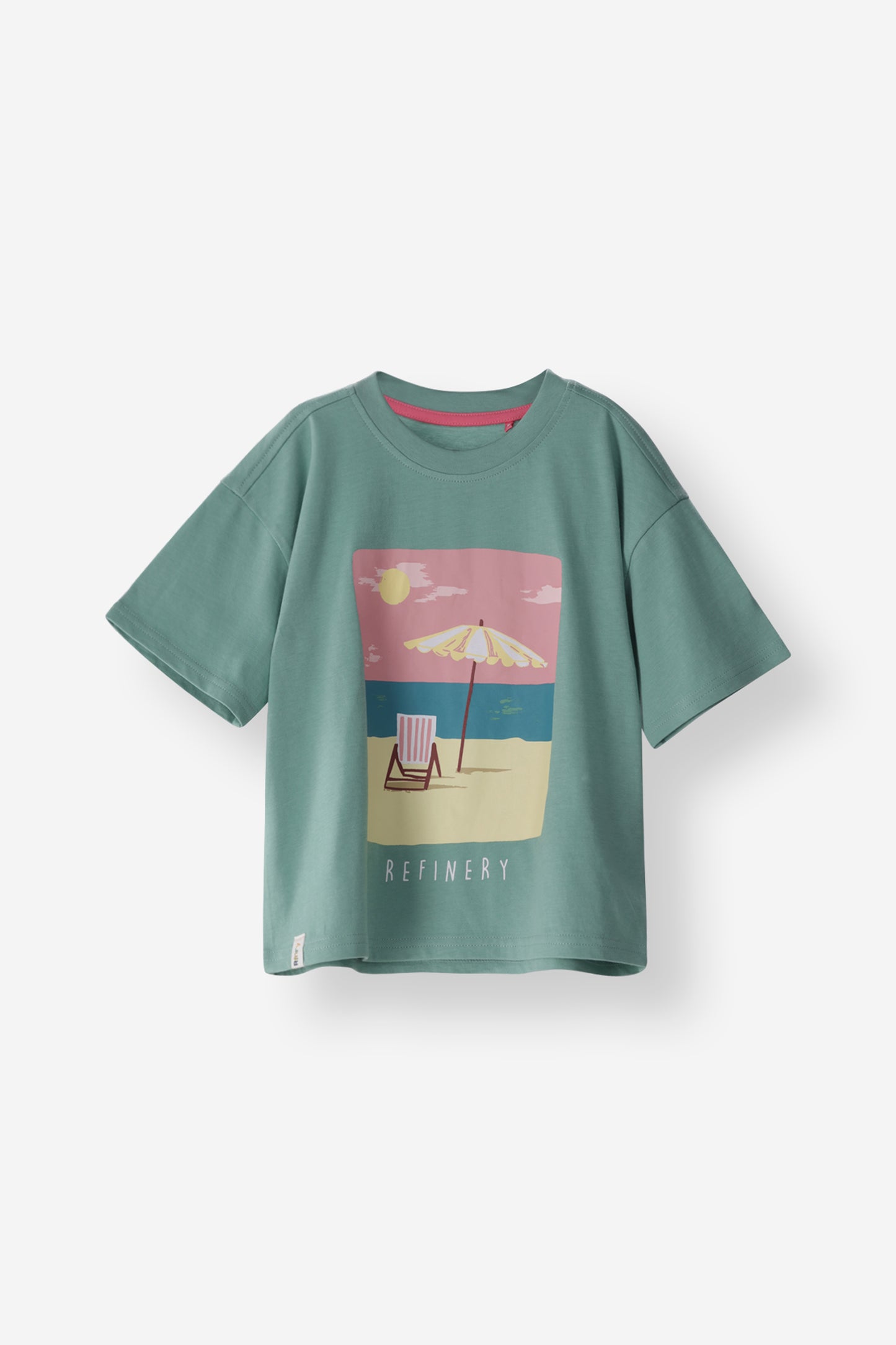 Relaxed Fit Beach Scene Tee