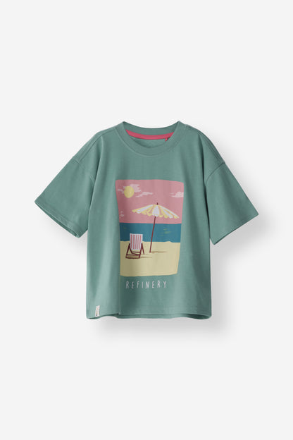 Relaxed Fit Beach Scene Tee