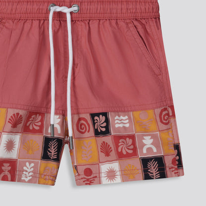 Boys Pool Shorts Rose