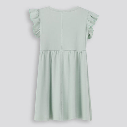Girls Flutter Sleeve Dress