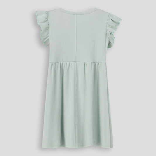 Girls Flutter Sleeve Dress