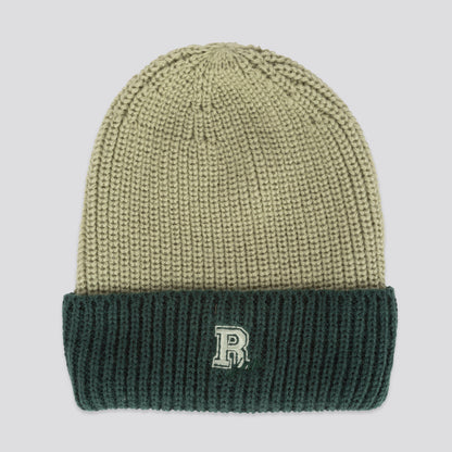 Boys Green Ribbed Beanie