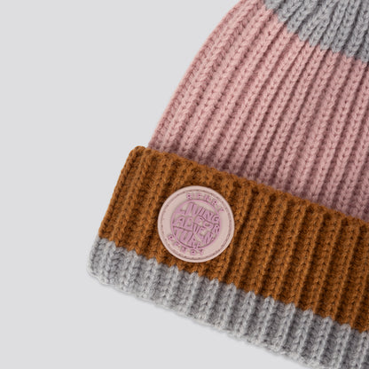 Girls Multi Stripe Beanie
