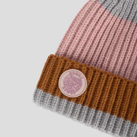 Girls Multi Stripe Beanie