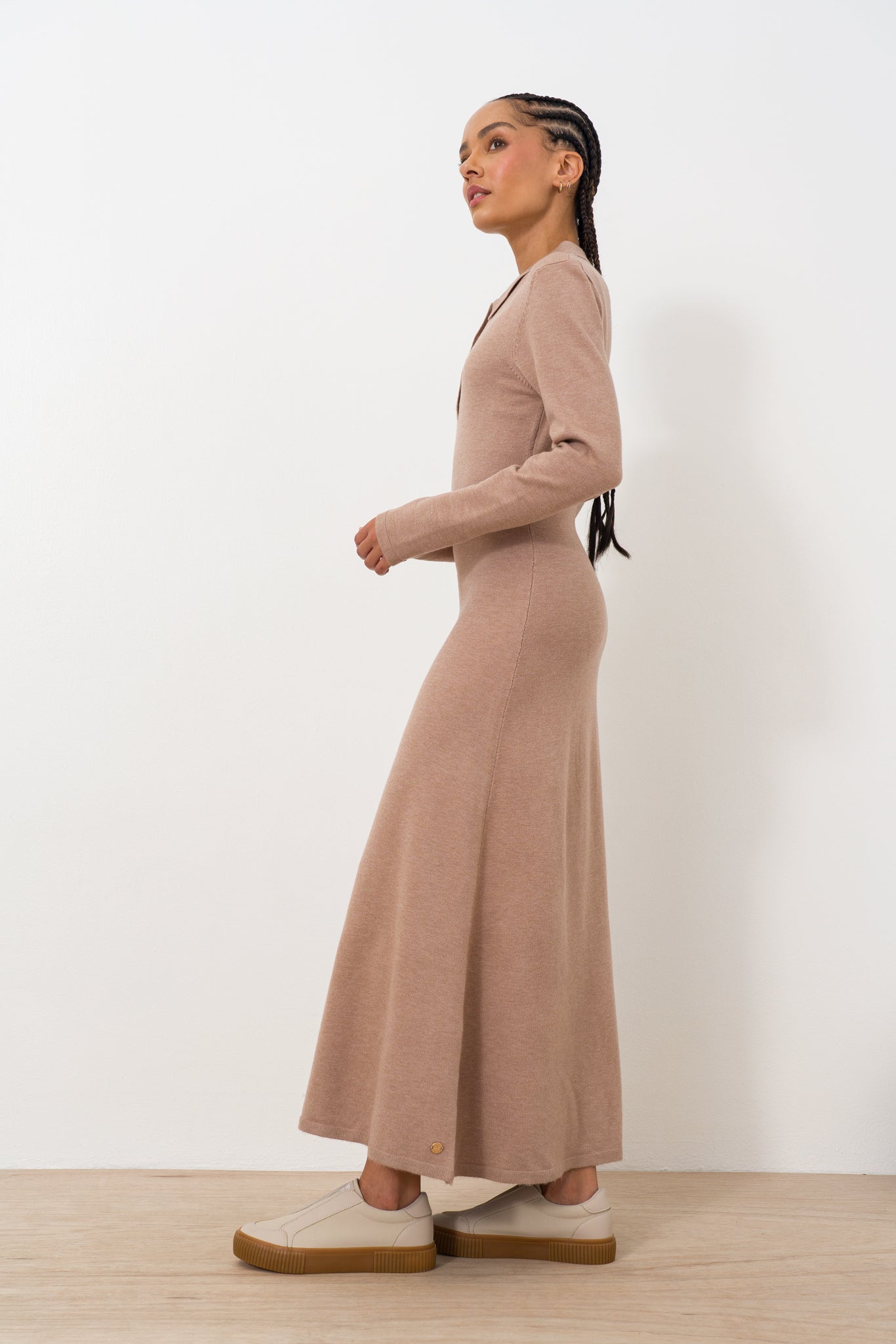 Knit Collar Dress