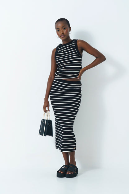 Ribbed Bodycon Skirt