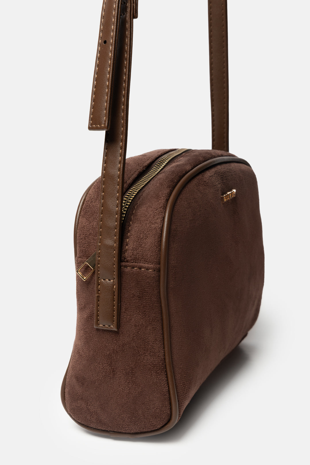 Suede-Look Crossbody Bag