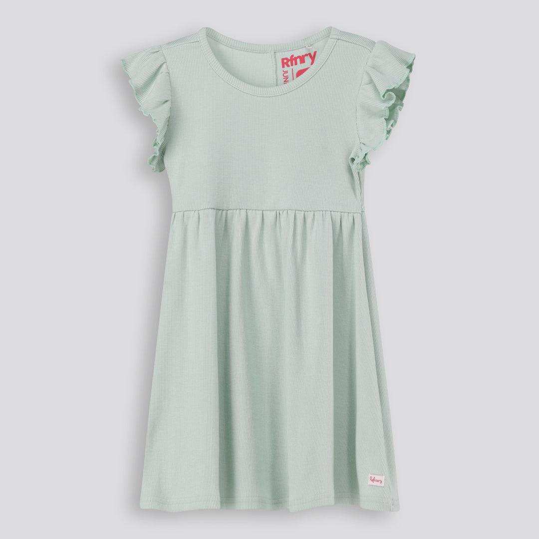 Girls Flutter Sleeve Dress