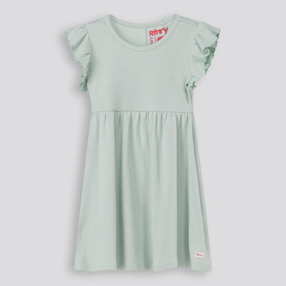 Girls Flutter Sleeve Dress