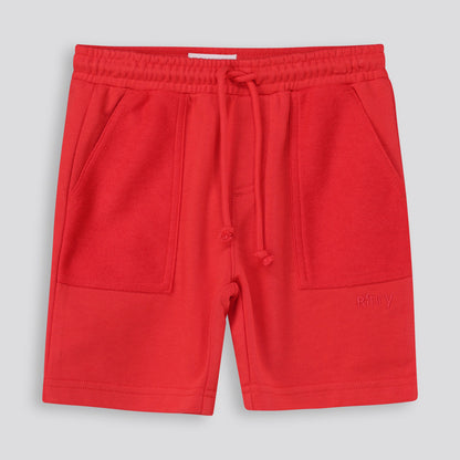 Boys Trackie Shorts Red