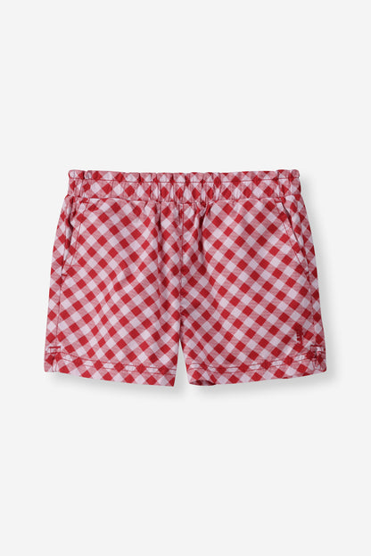 Girls Gingham Poplin Shorts