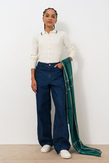 Long Wide Leg Jeans