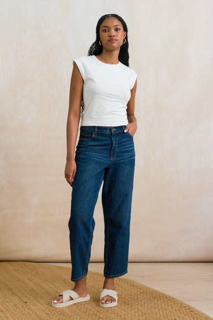 High Neck Fitted Tee