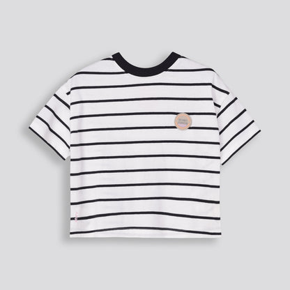 Girls Stripe Boxy Tee