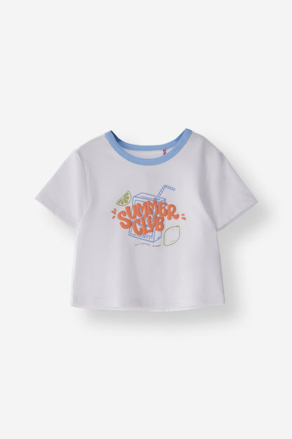 Relaxed Fit Ringer Graphic Tee