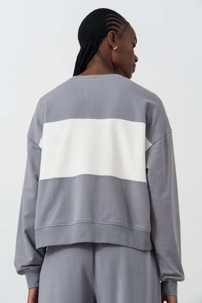 Colour Block Sweat Top