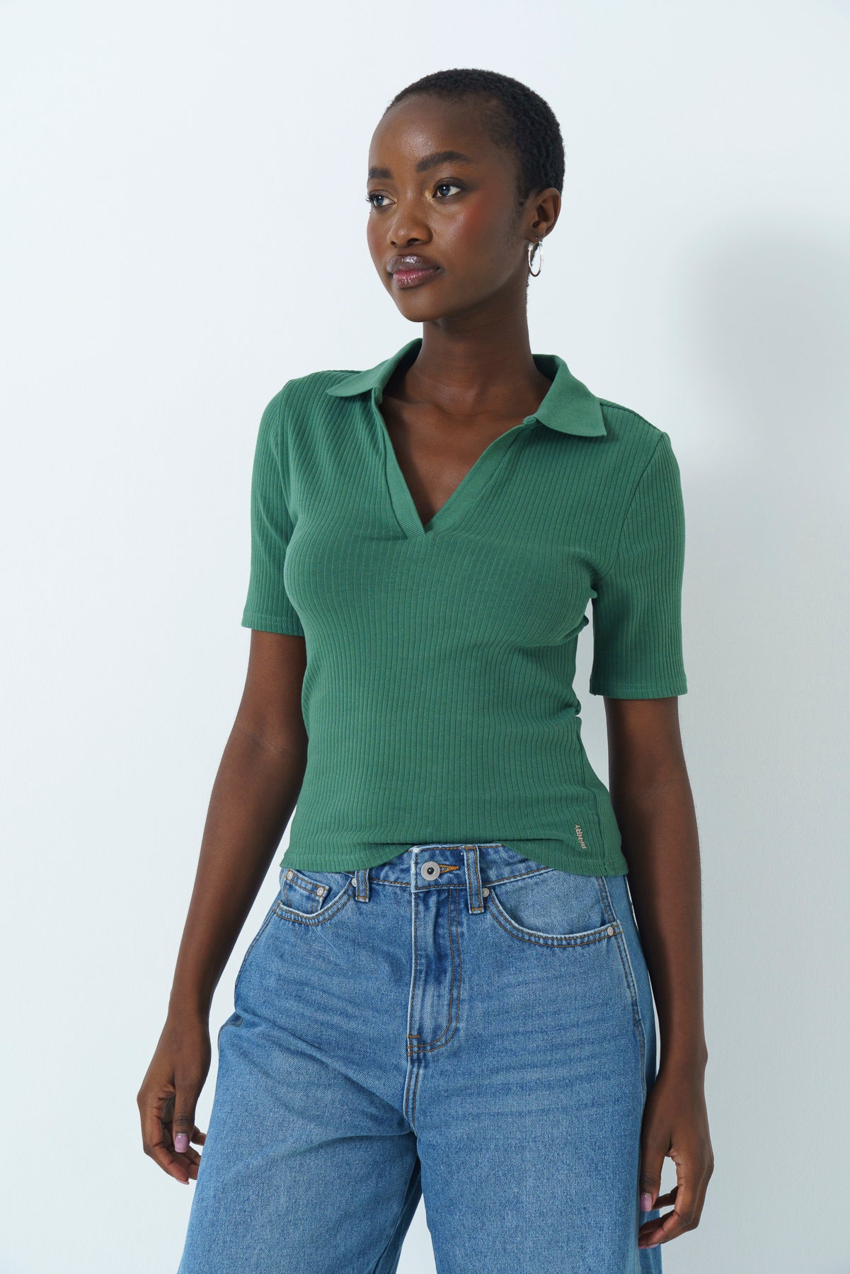 Split Collar Top