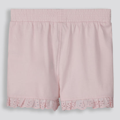 Girls Anglaise Hem Shorts