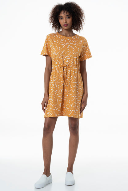 Waist Drawstring Dress