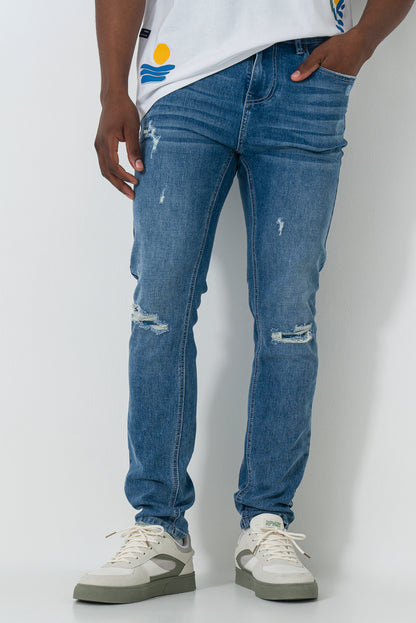 Rf02 Mid Wash Skinny Jeans