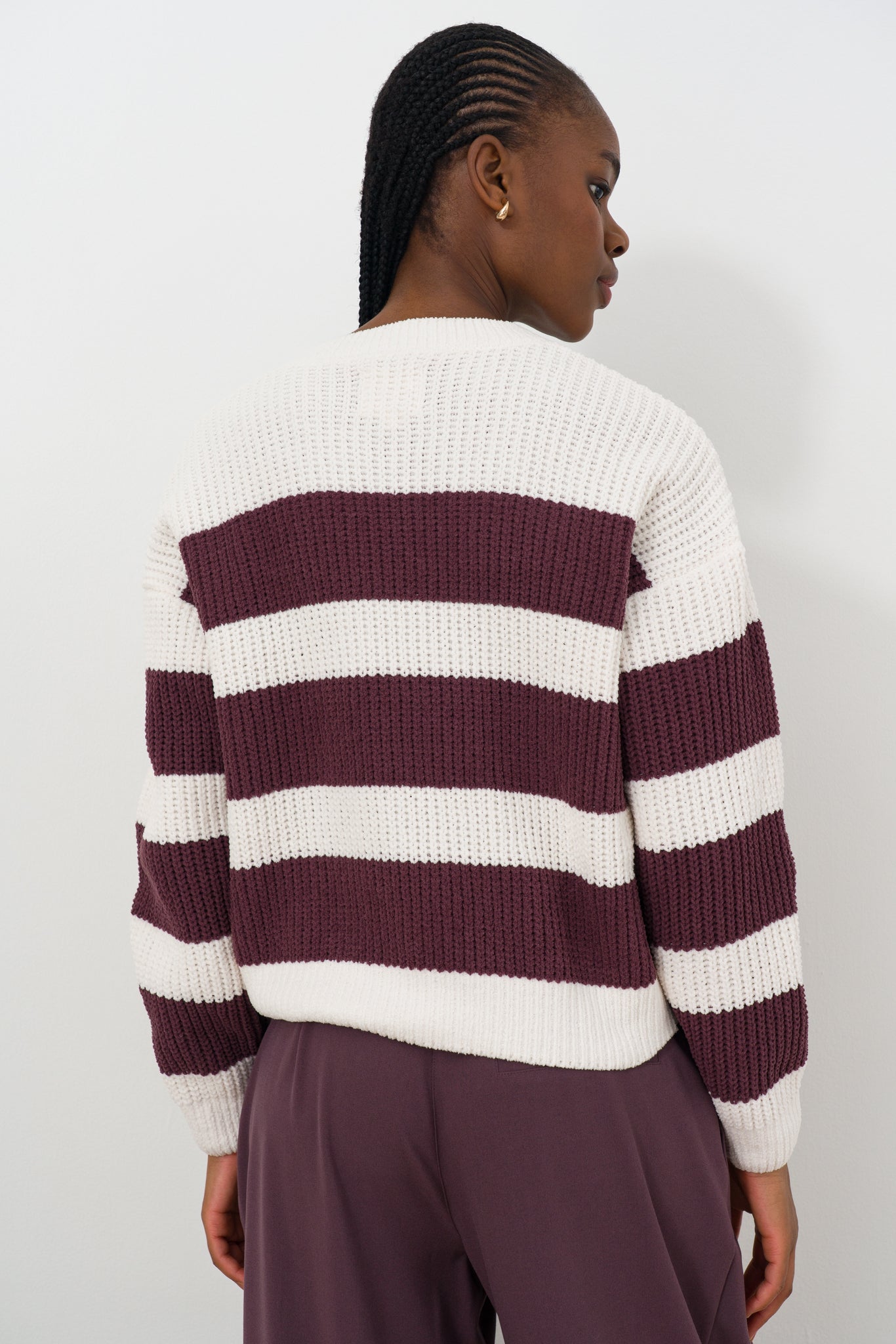 Wide Stripe Chenille Jumper
