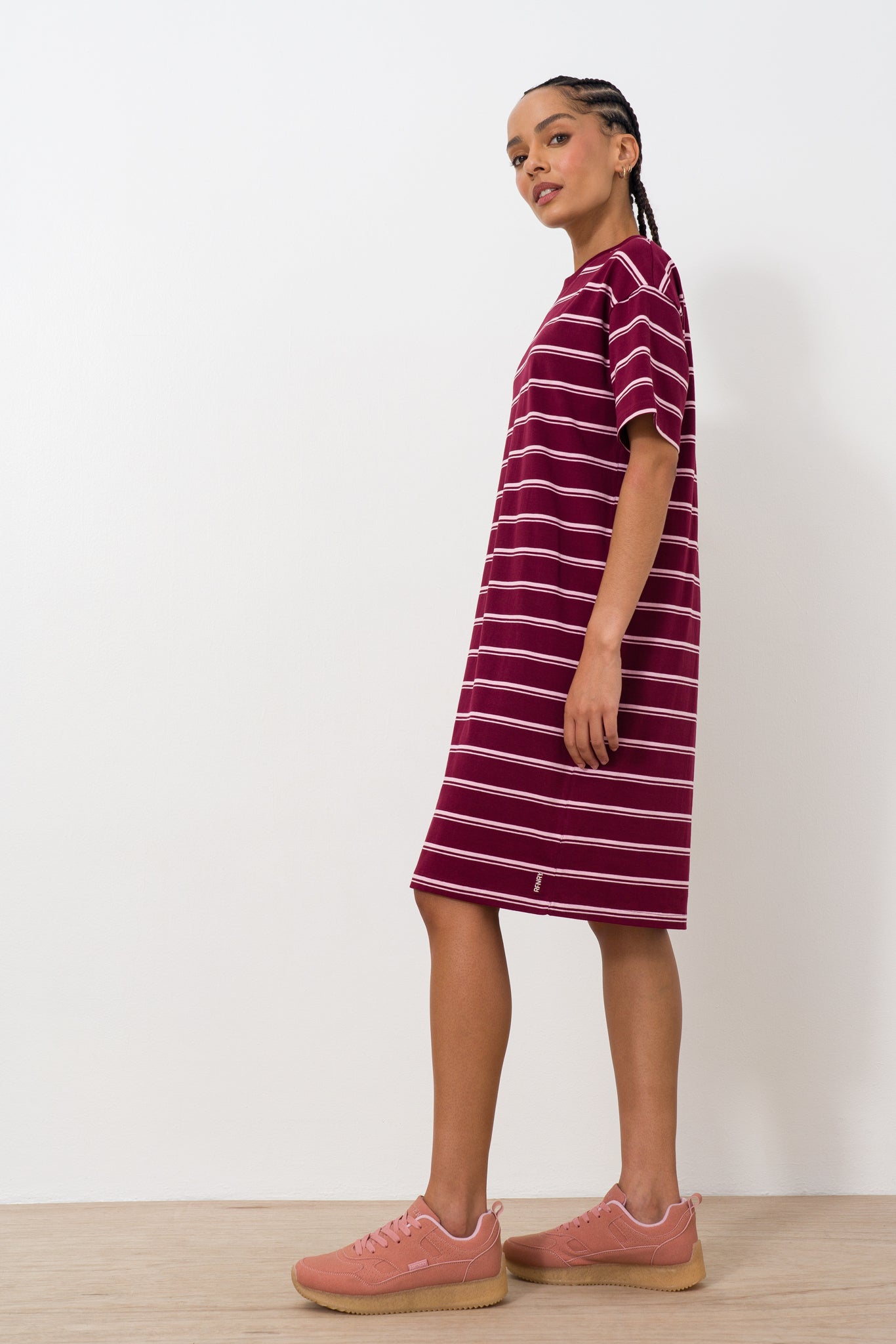striped-t-shirt-dress