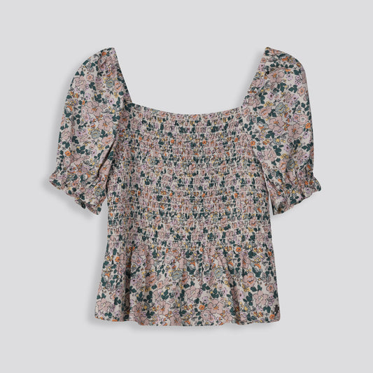 Girls Puff Sleeve Top