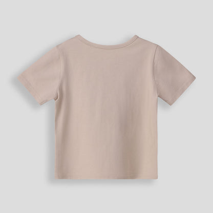 GIRLS BRANDED HI NECK FITTED TEE