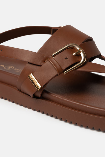 Buckle Detail Thong Sandal