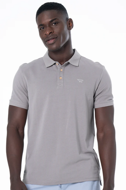 Pique Golfer _ 131381 _ Grey